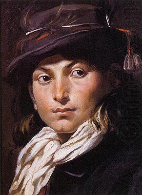 Rodolfo Amoedo Portrait of a young man - Study of a head china oil painting image